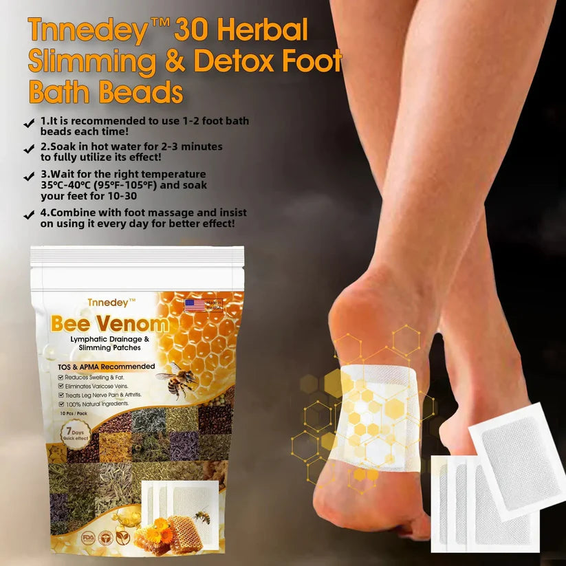 Bee Venom Lymphatic Daiamage & Sliming Patches (10 Patches)